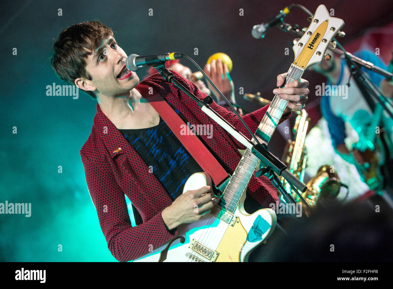 Latitude Festival 2015 - Tag 2 Mitwirkende: Ezra Furman wo: Southwold, Vereinigtes Königreich bei: 17. Juli 2015 Stockfoto