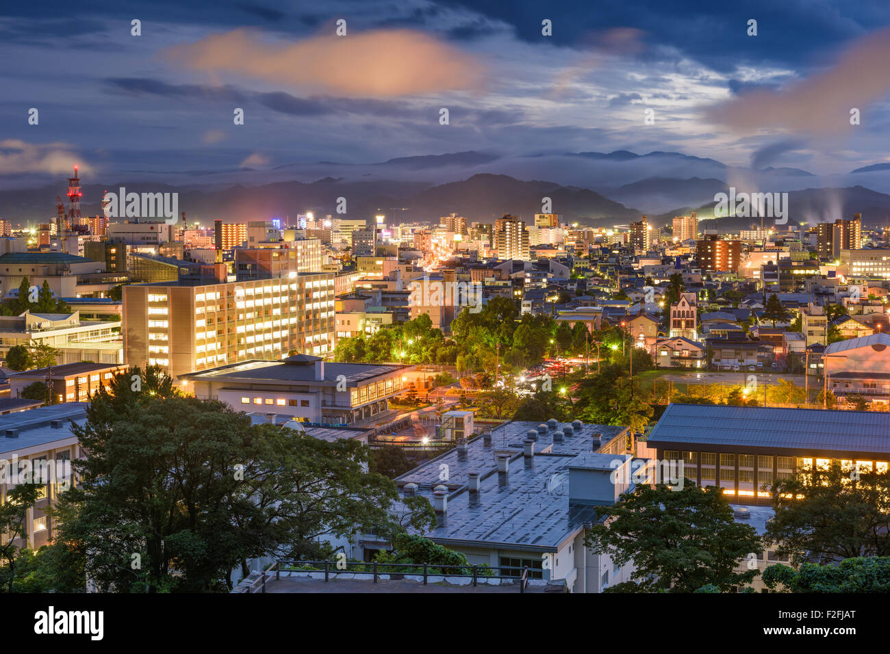 Tottori, Japan Skyline. Stockfoto