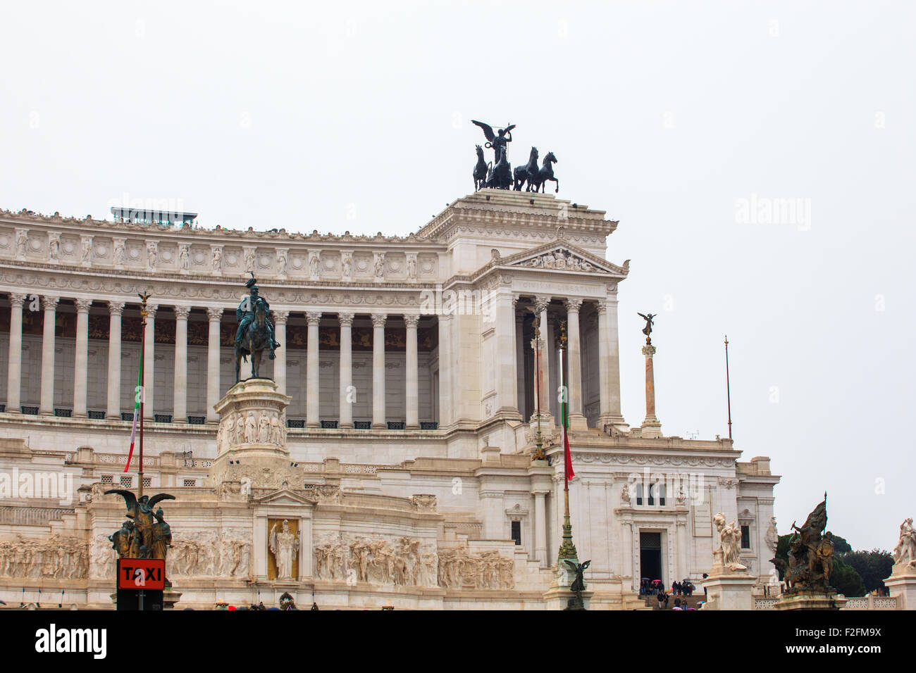 Die Altare della Patria (Altar des Vaterlandes) auch bekannt als das Monumento Nazionale eine Vittorio Emanuele II (nationale Monumen Stockfoto