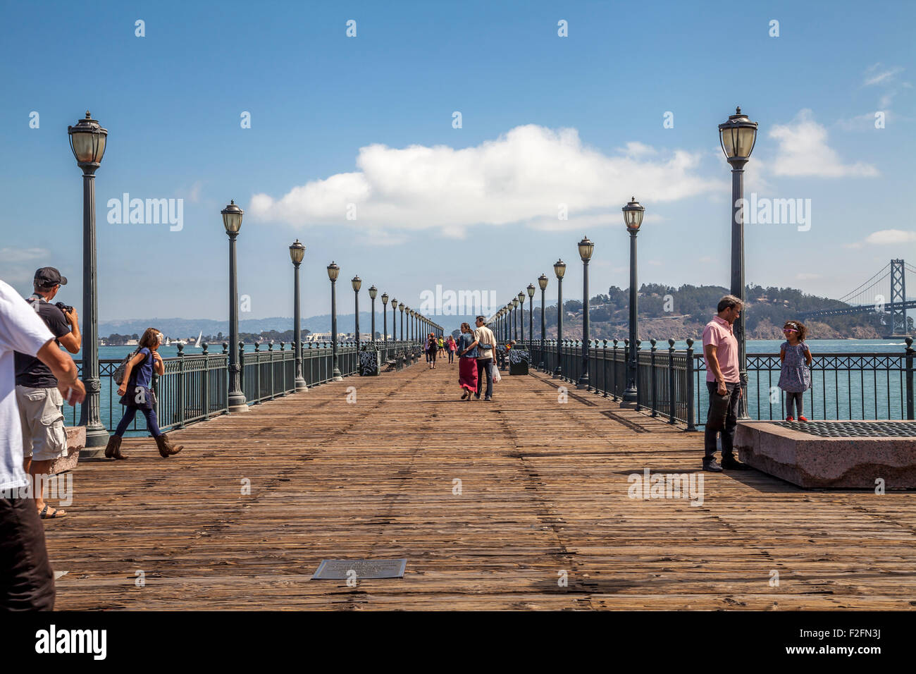 Pier 7 in Embarcadero, San Francisco, Kalifornien, USA Stockfoto