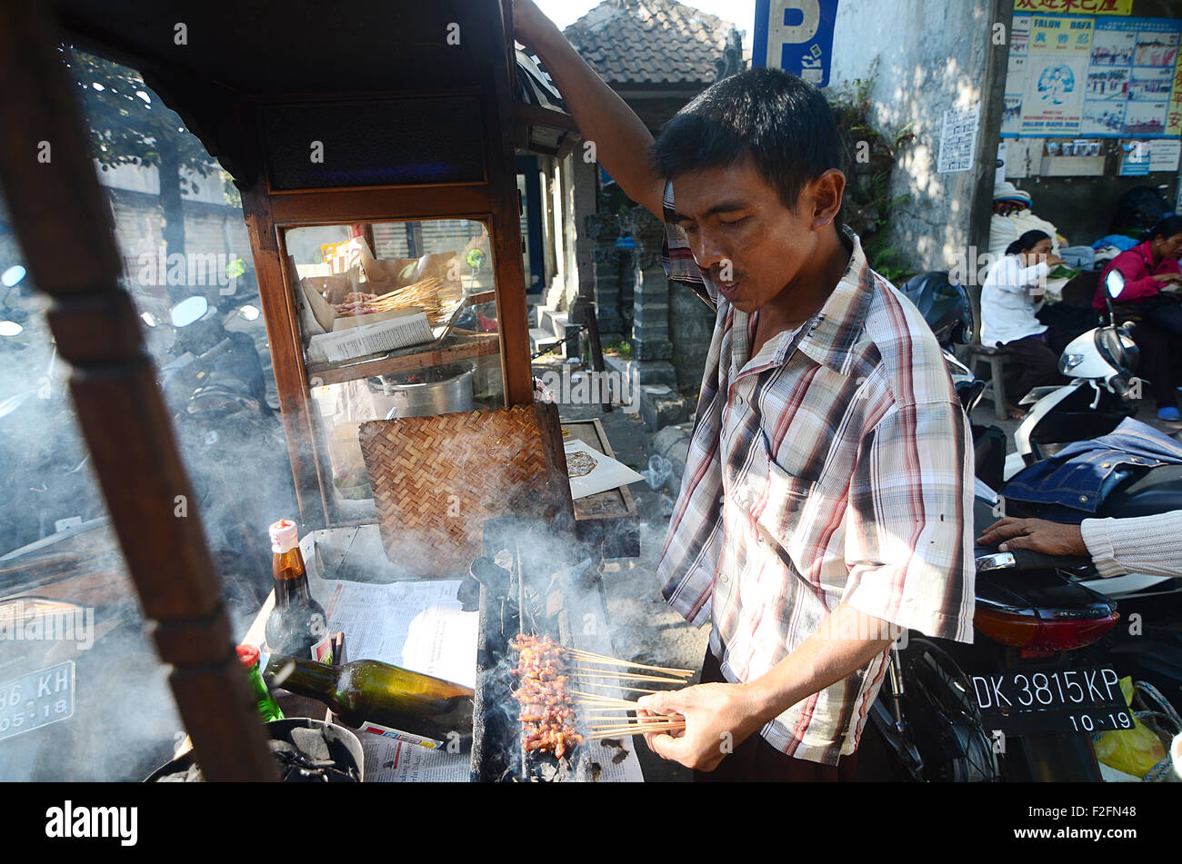 Ein traditionelles madurasat auf dem Kunstmarkt Sukawati, Ubud, Bali Stockfoto