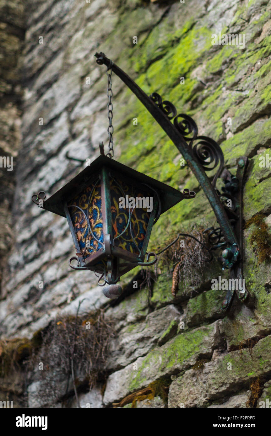 Mittelalterliche Zeit reich verzierte Laterne Stockfoto