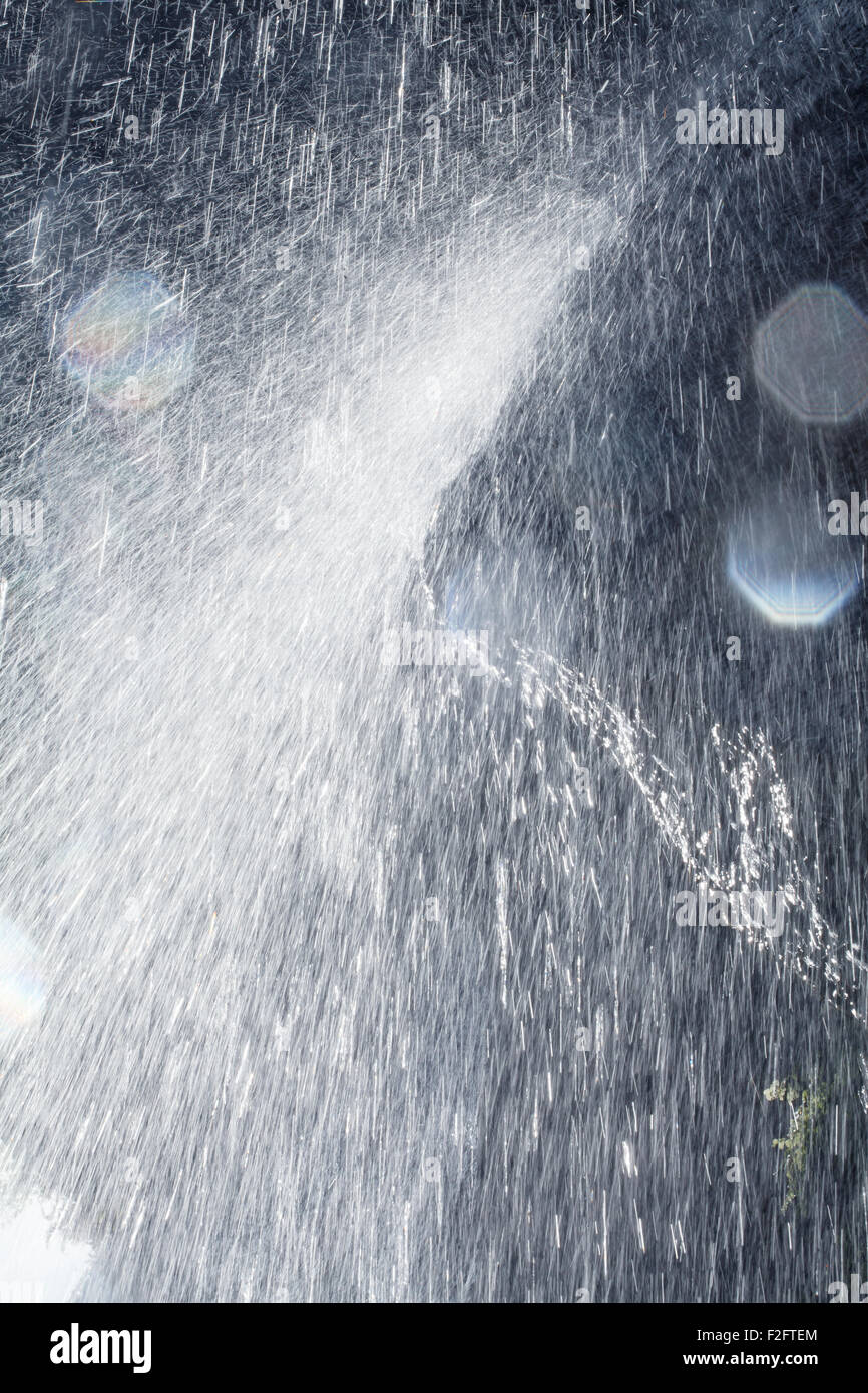 Wasserfall-Detail - glänzende Wasser funkeln detail Stockfoto