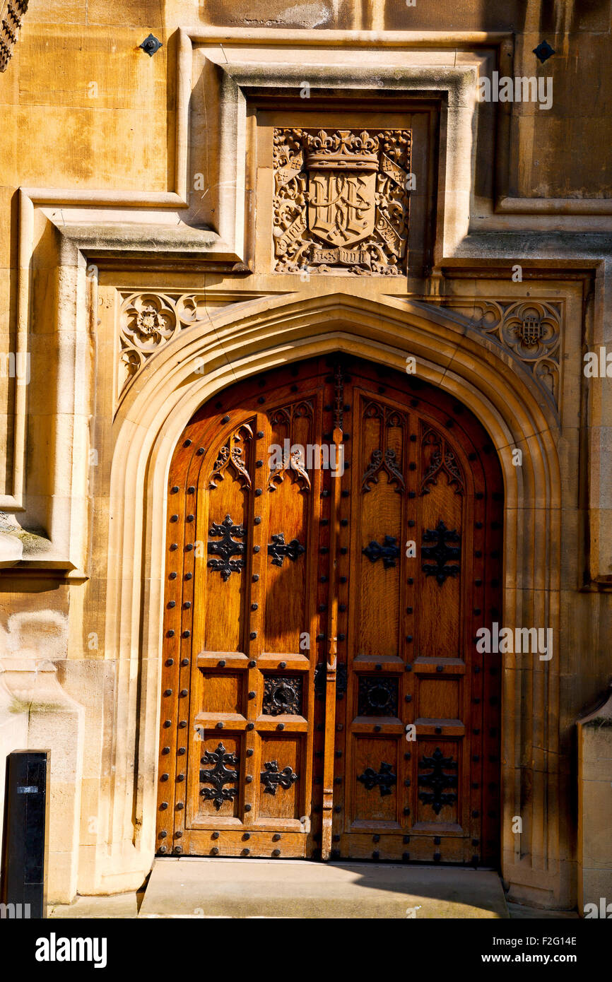 Parlament in London alte Kirchentür und Marmor Antik Wand Stockfoto