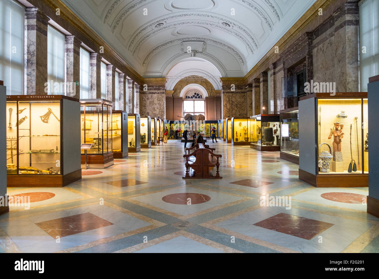 Innere Ansicht Afrika Museum Terveuren Belgien Stockfoto