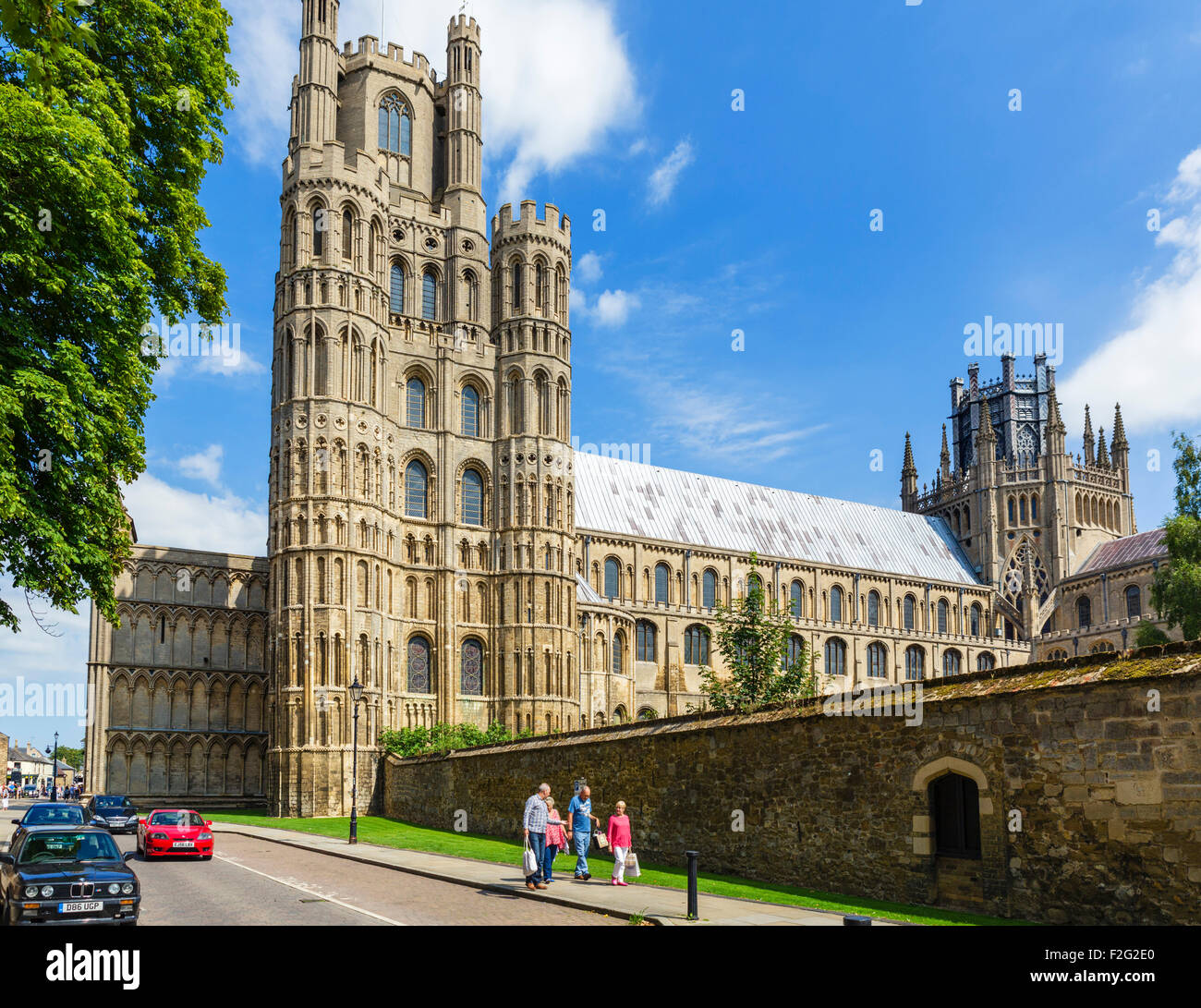 Ely Kathedrale aus der Galerie, Ely, Cambridgeshire, England, Vereinigtes Königreich Stockfoto