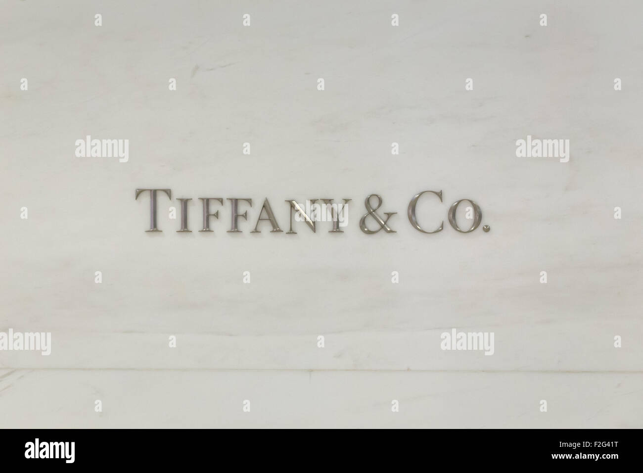 Tiffany & co Zeichen Stockfoto