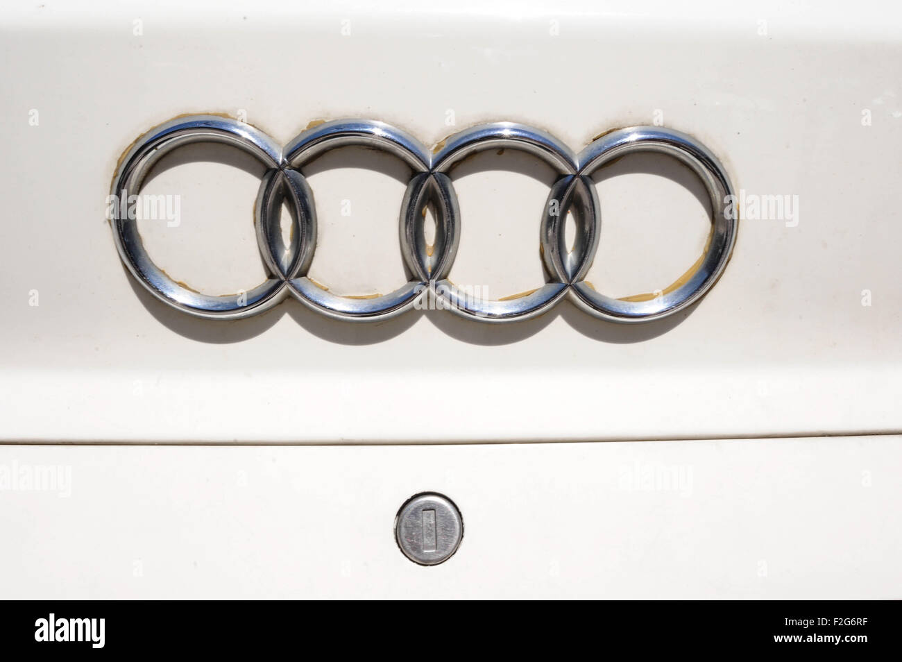 Automobilhersteller Audi-Automóvil Audi-logo Stockfoto