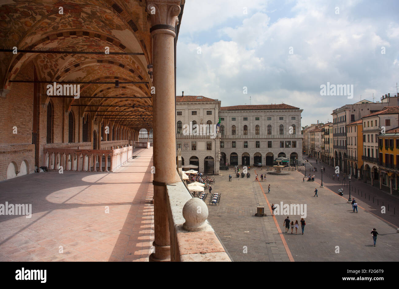 Padua, Italien - 28 AUGUST: Blick auf den Palazzo della Ragione am 28. August 2014 Stockfoto