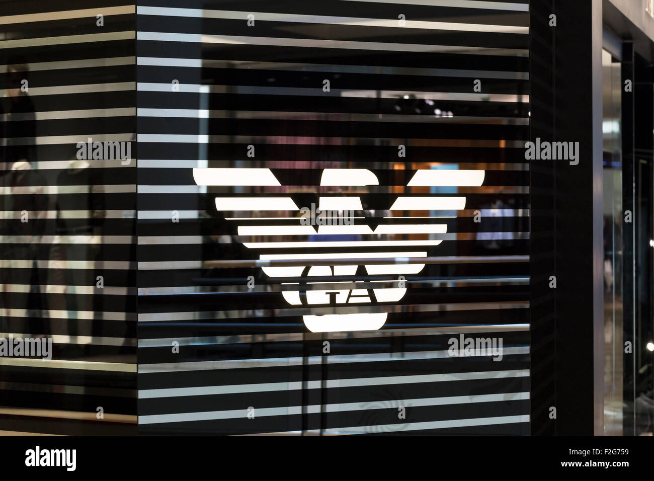 Emporio Armani logo Stockfoto