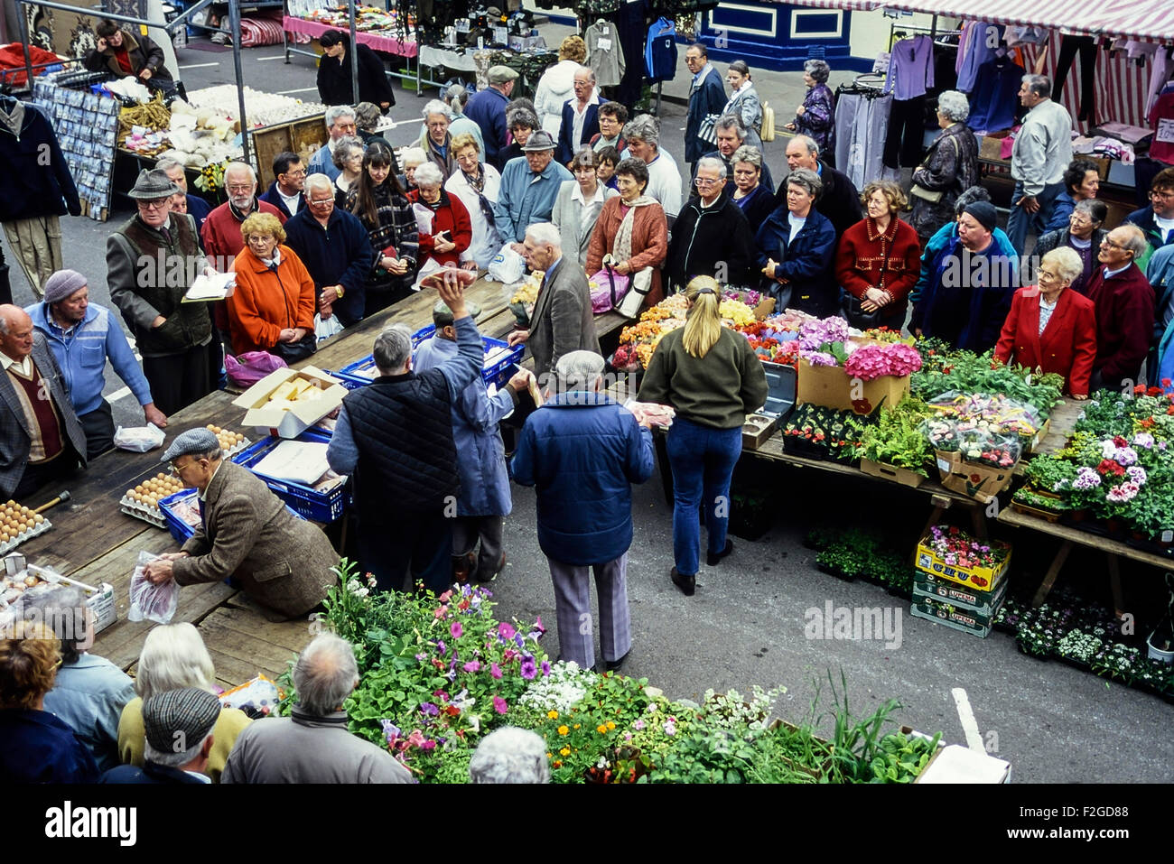 Louth Auktion Markttag. Lincolnshire. England. UK Stockfoto