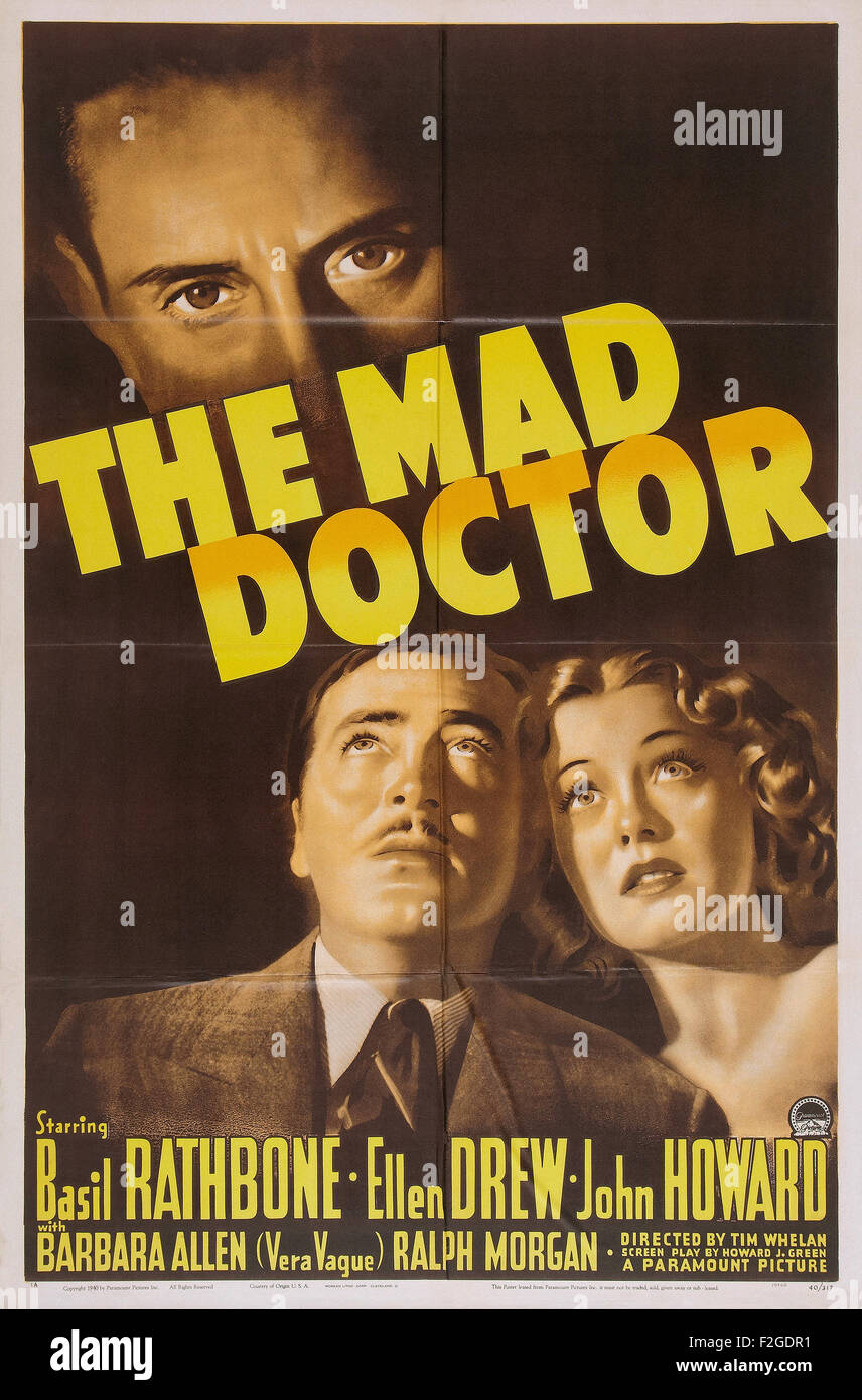Mad Doctor, der (1941) 01 - Filmplakat Stockfoto