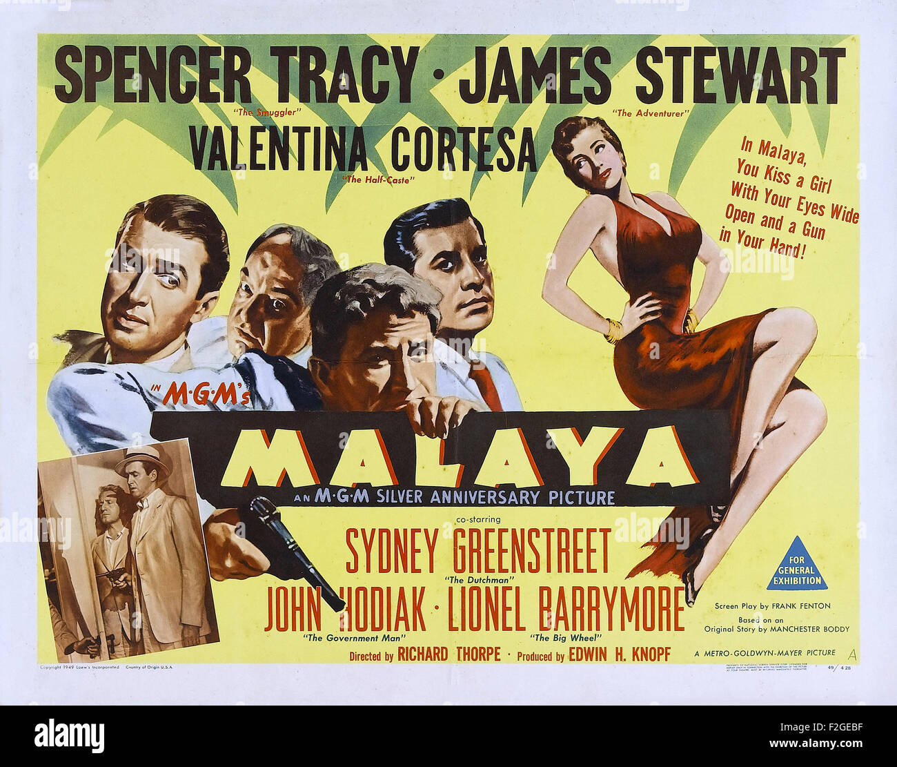 Malaya 02 - Filmplakat Stockfoto
