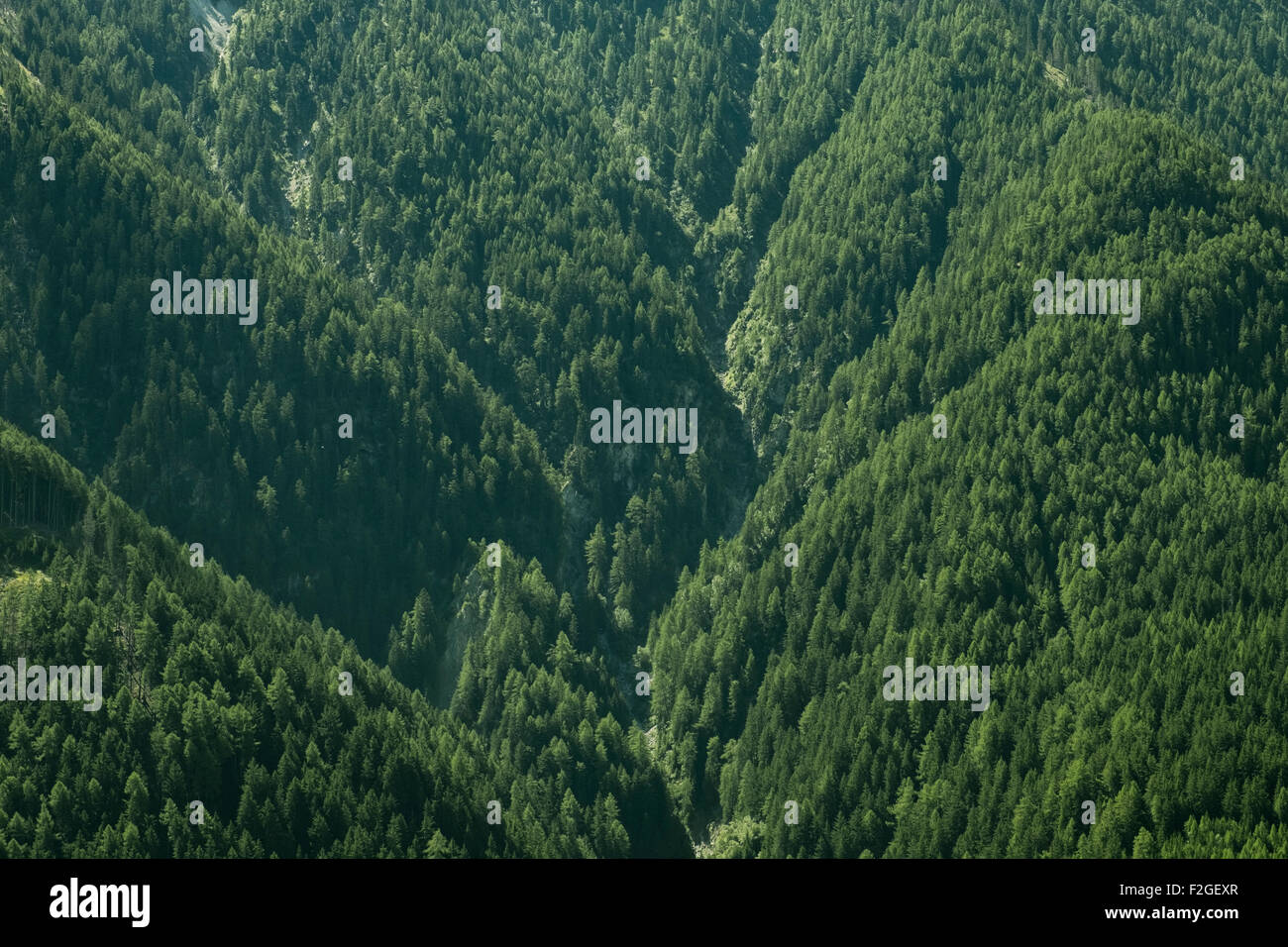 Bergseite in den österreichischen Alpen Stockfoto