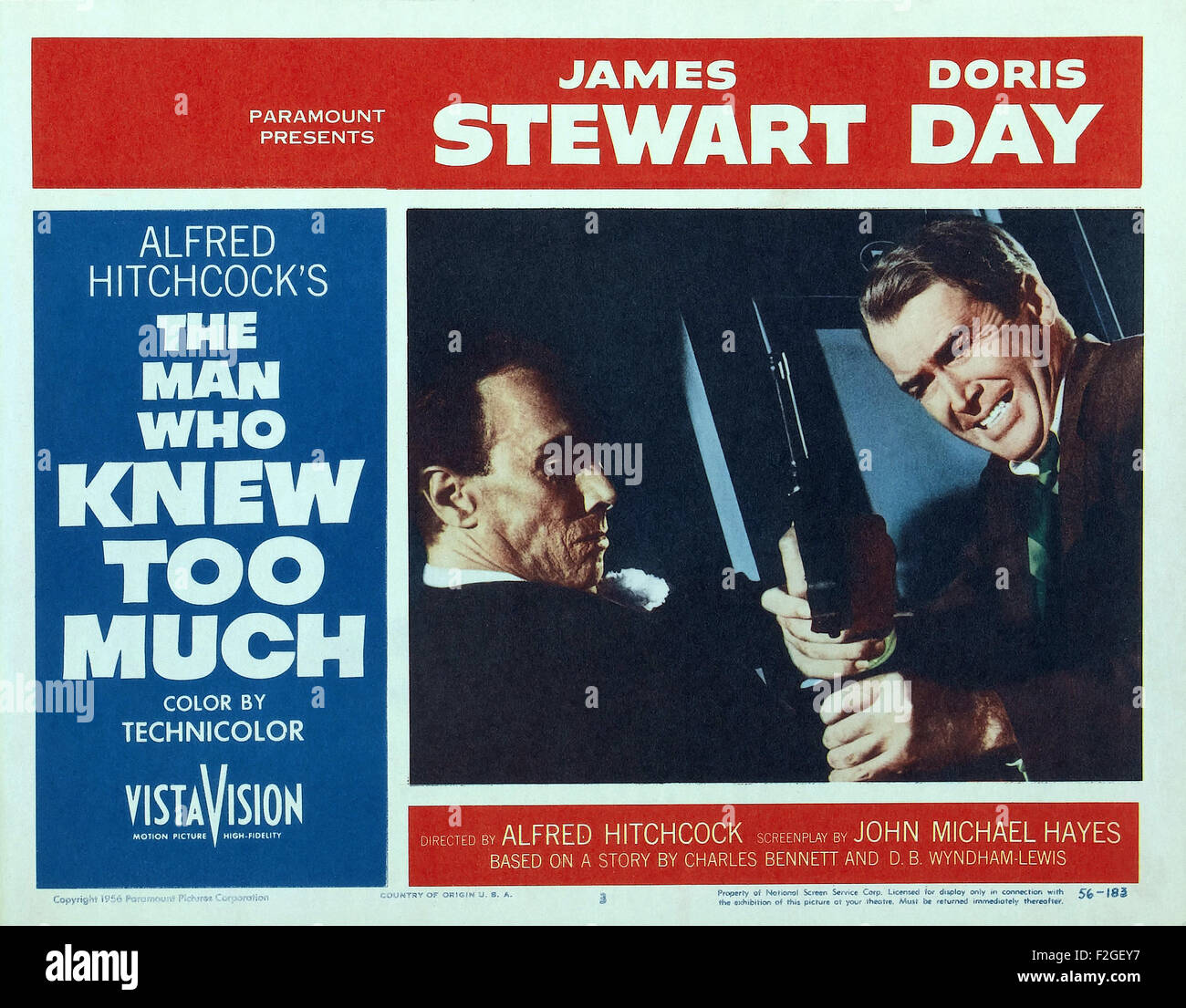 Man Who Too Much knew (1956) 17 - Filmplakat Stockfoto