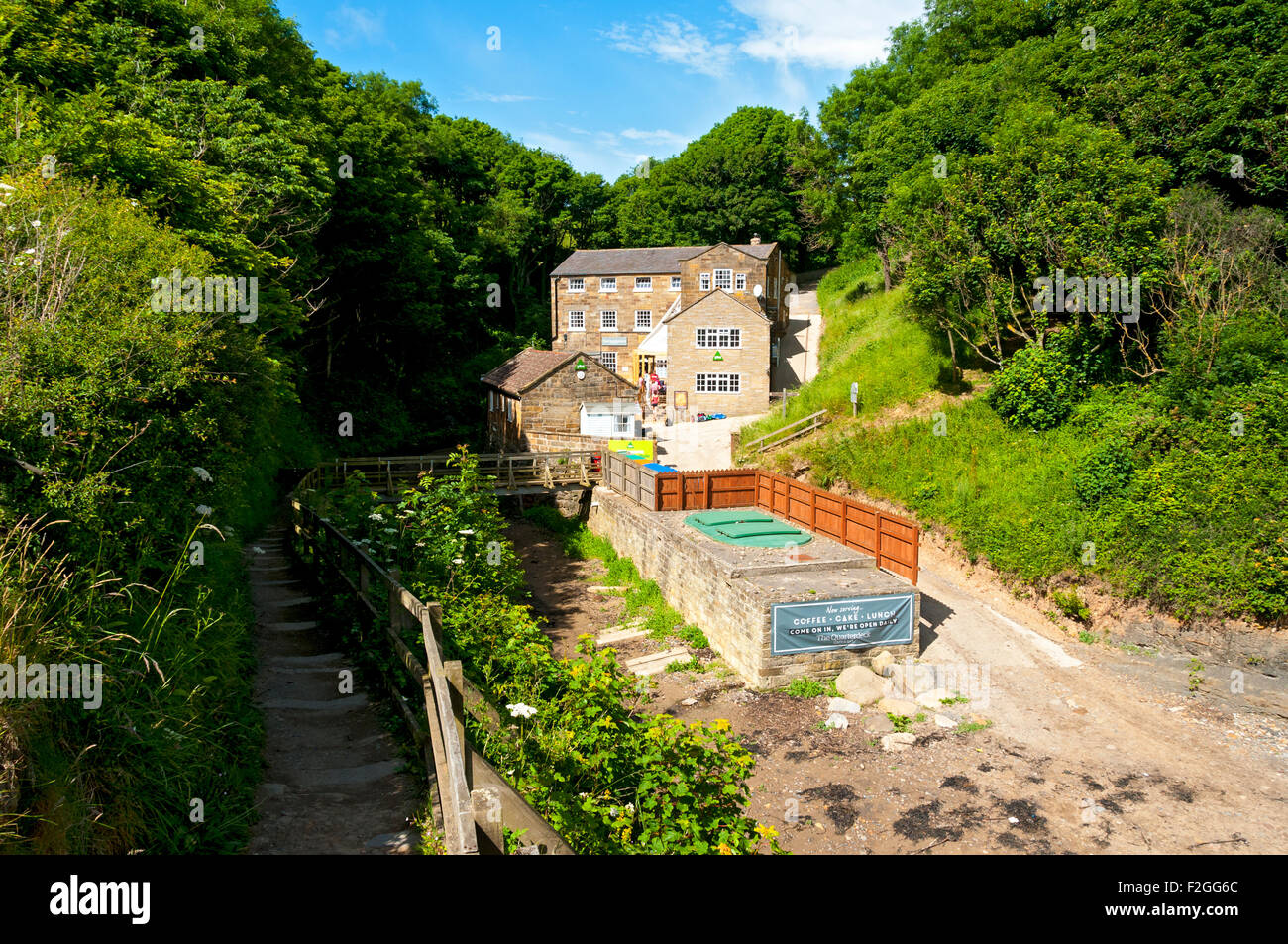 Boggle Loch Jugendherberge auf dem Fußweg Cleveland Art und Weise, in der Nähe von Robin Hoods Bay, Yorkshire, England, UK Stockfoto