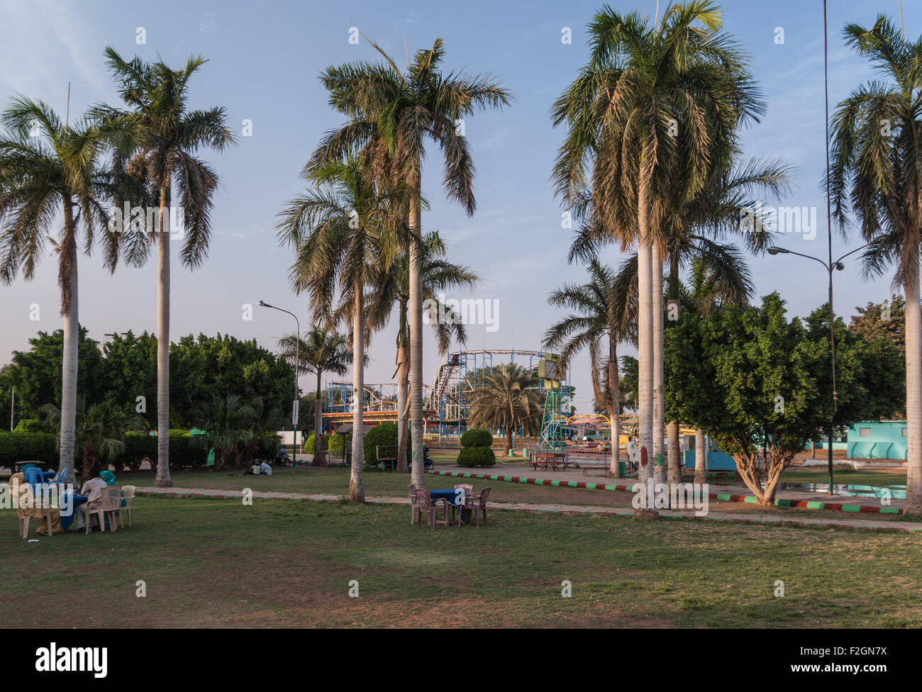 Al-Mogran Familienpark, Khartum, Sudan Stockfoto