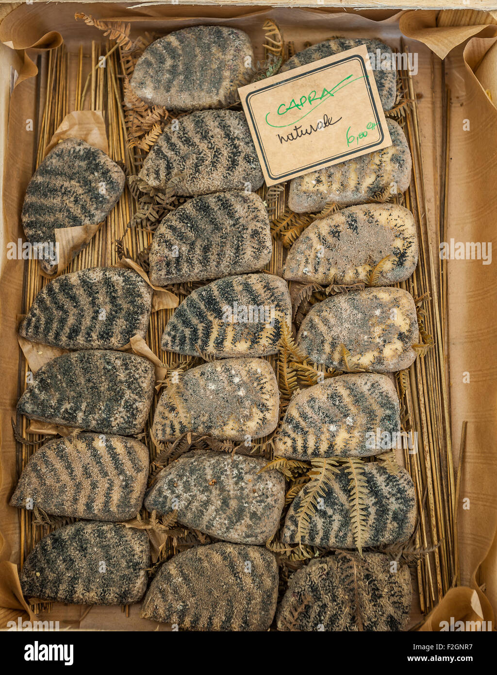 Italien-Piemont-BH 18. September 2015 fair "Käse" - International Market Weg - Frankreich Käse Stockfoto