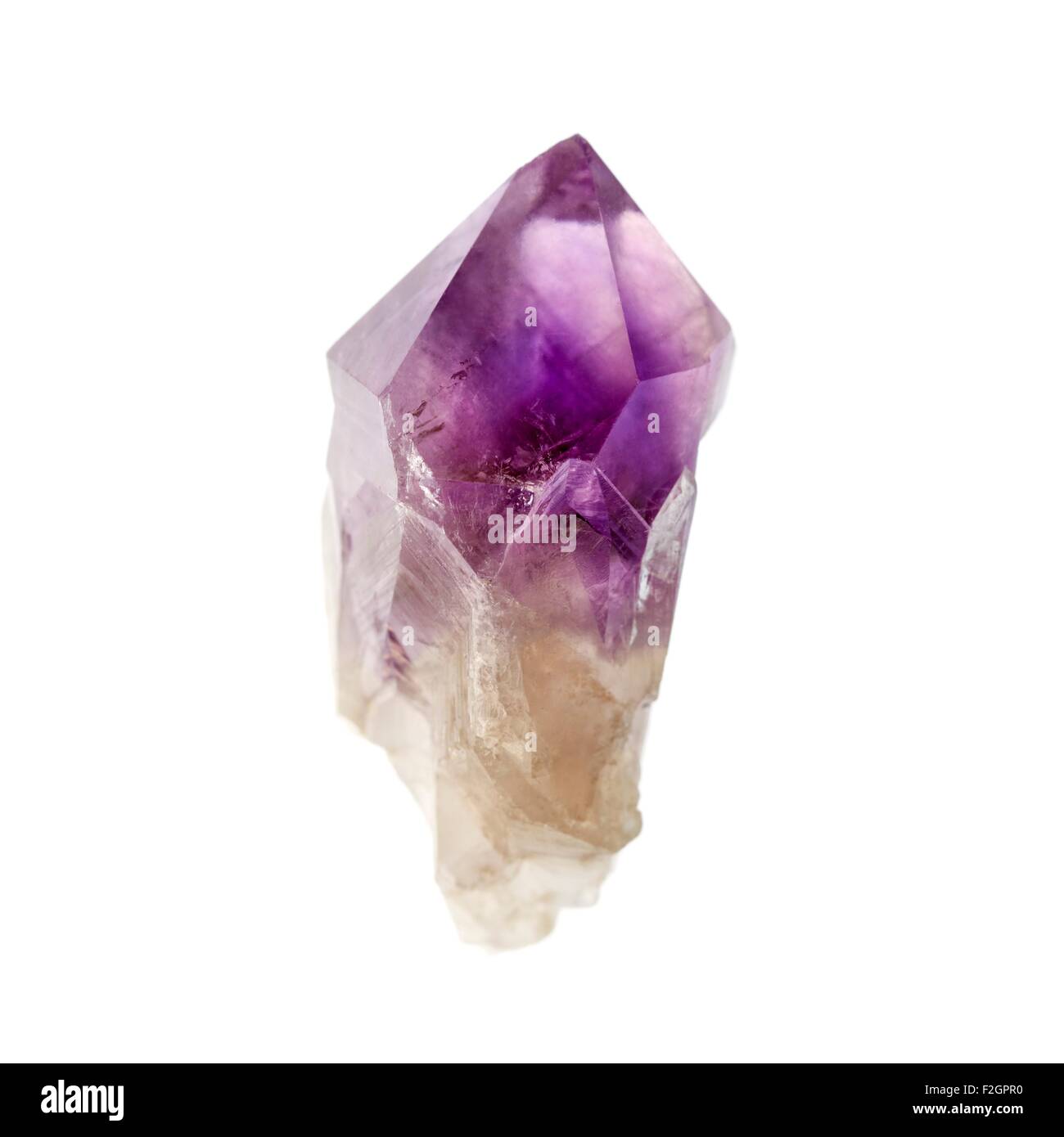 Roher Amethyst Kristall Stockfoto