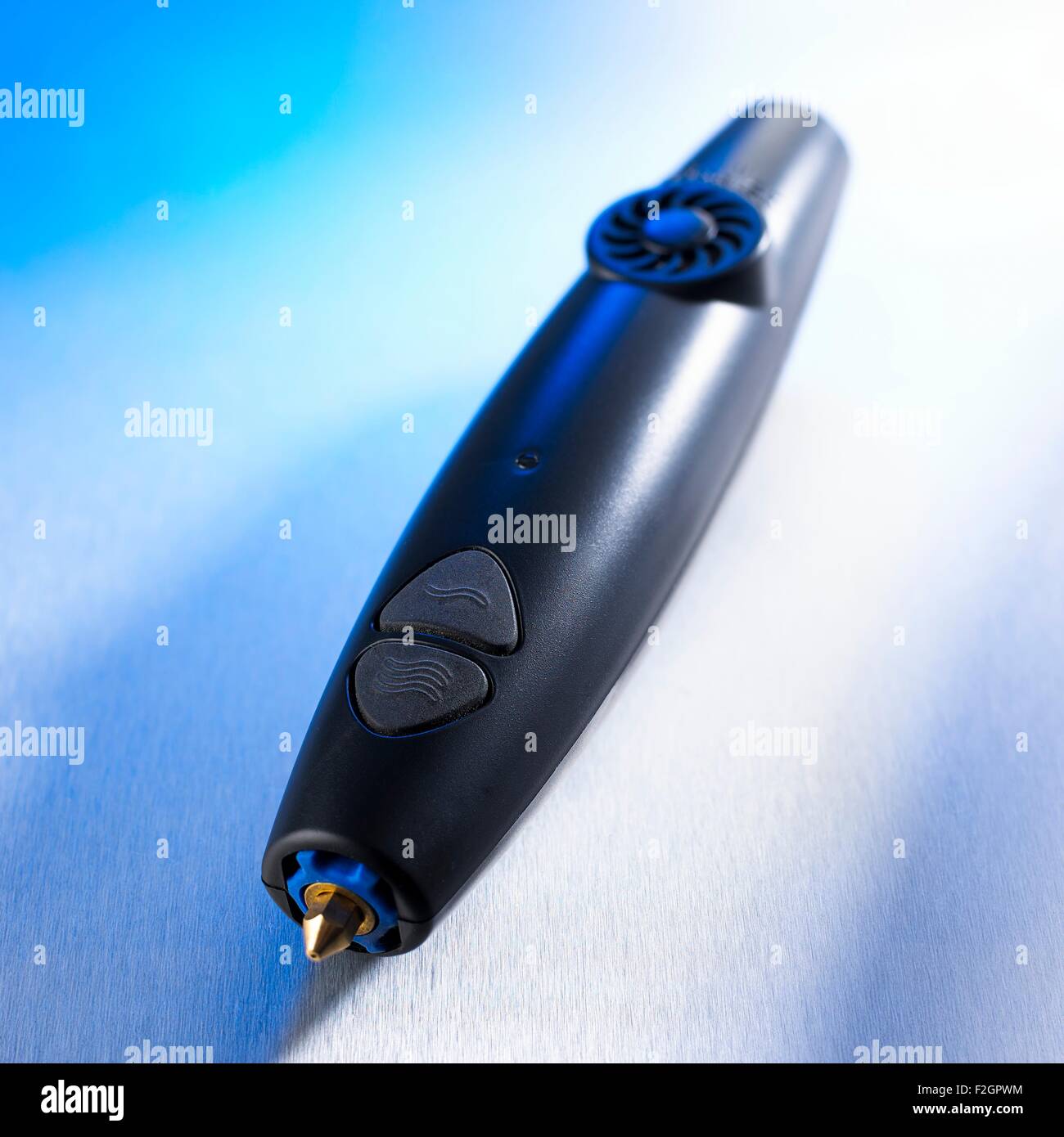 Drei dimensionale kritzeln Stift Stockfoto