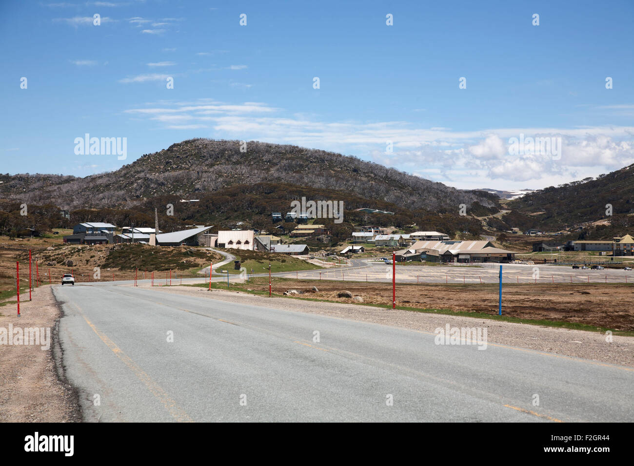 Perisher Skigebiet Kosciuszko National Park verschneiten Bergen New South Wales Australia Stockfoto