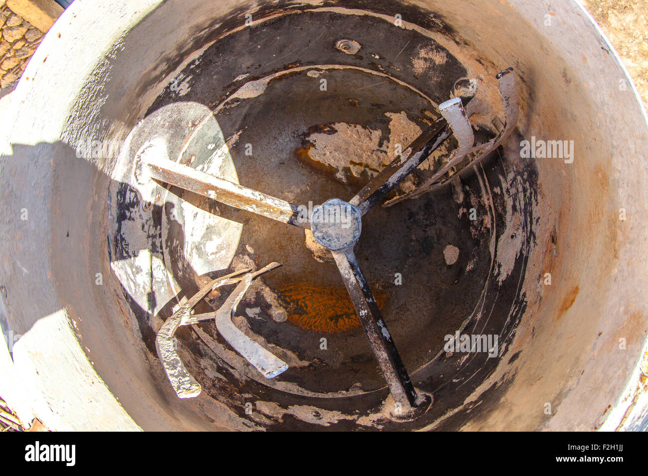 Betonmischer Stockfoto