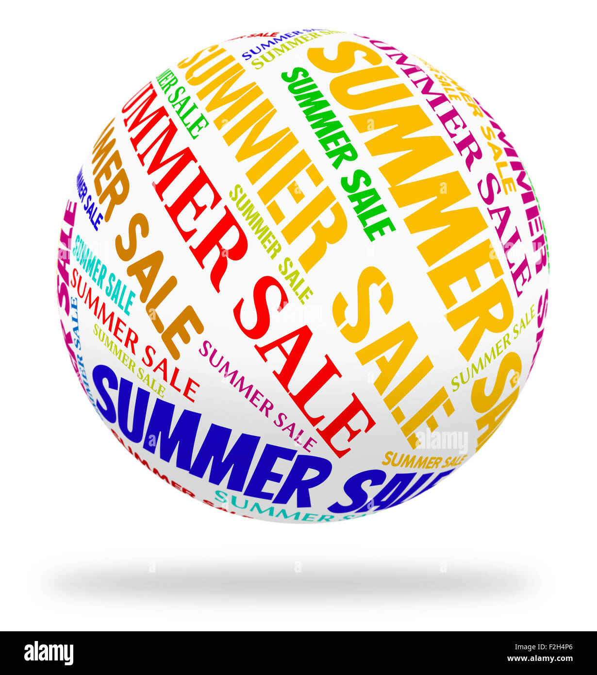 Summer Sale für heißes Wetter und Vertrieb Stockfoto