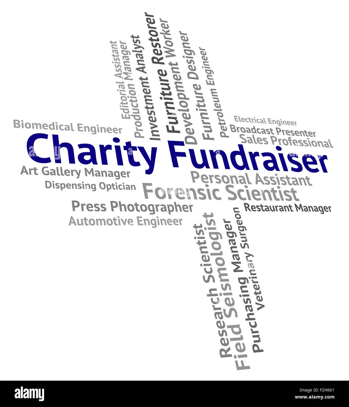Nächstenliebe Fundraiser Angabe Wohltätigkeitsorganisationen Hilfe und Beschäftigung Stockfoto