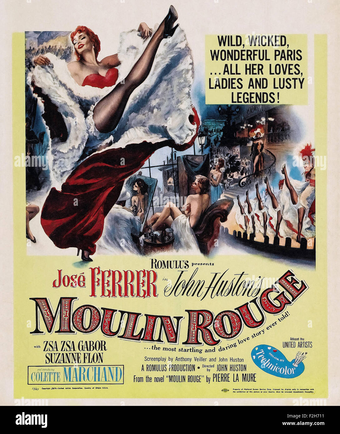 Moulin Rouge (1952) 02 - Filmplakat Stockfoto