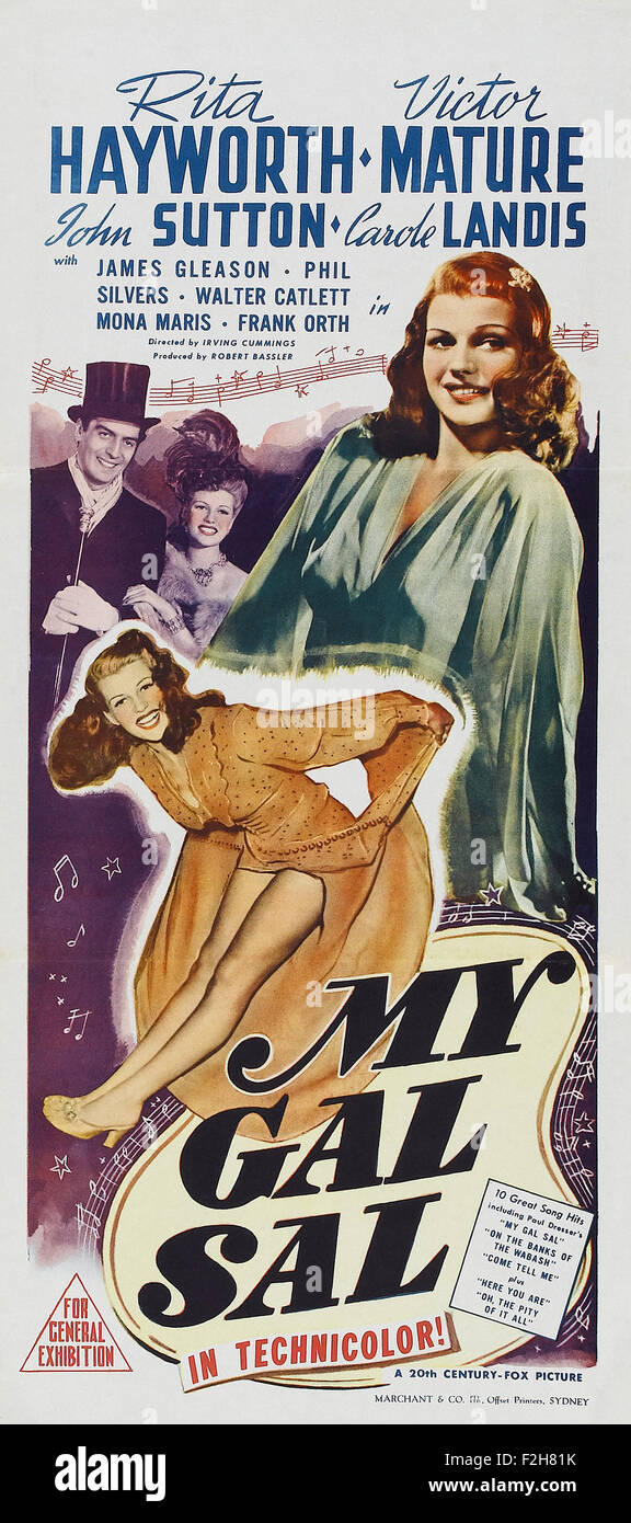Mein Gal Sal (1942) 14 - Filmplakat Stockfoto