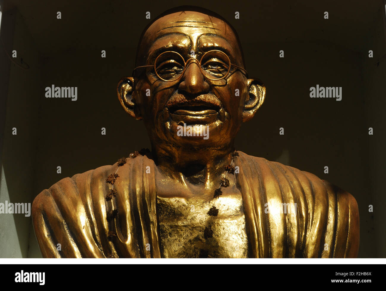 Gandhi-Statue Indien Stockfoto