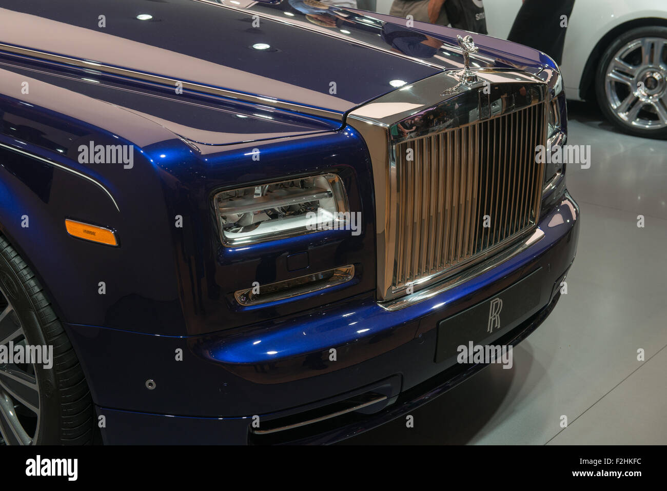 Frankfurt Internationale Automobil-Ausstellung (IAA) 2015. Rolls-Royce Wraith 'Inspiriert von der Musik' Stockfoto