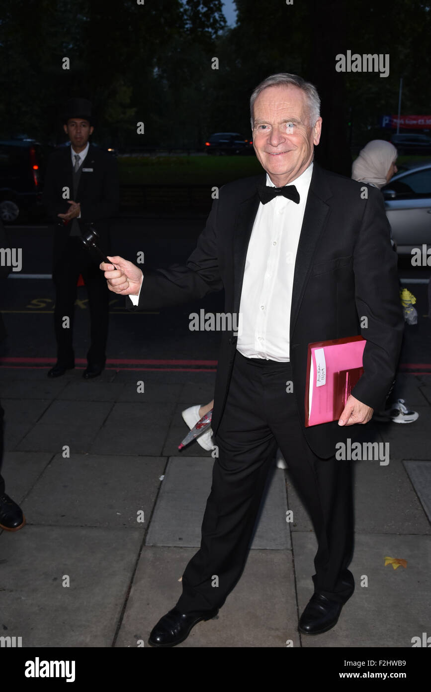 London, UK. 18. September 2015. Lord Jeffrey Archer besucht die 15. asiatischen Achievers Awards 2015 mit Grosvenor House Hotel, London. Bildnachweis: Siehe Li/Alamy Live News Stockfoto