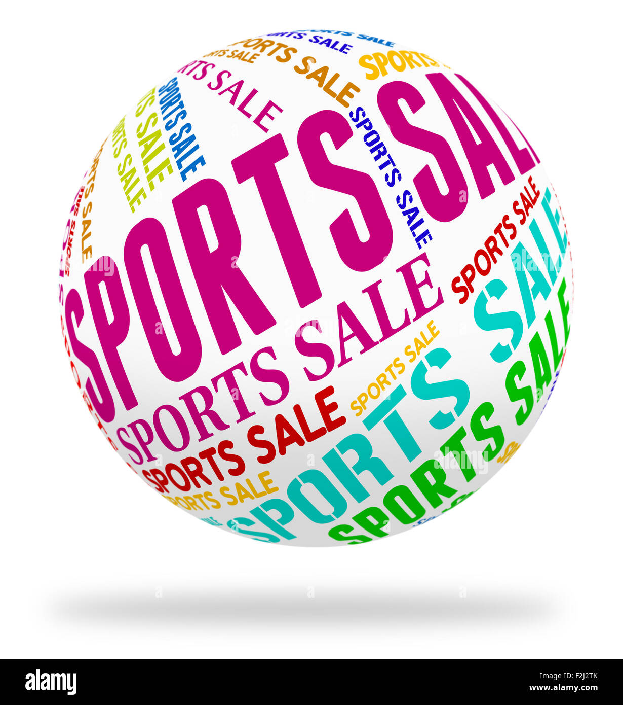 Sport-Verkauf Bedeutung körperlicher Betätigung und Vertrieb Stockfoto