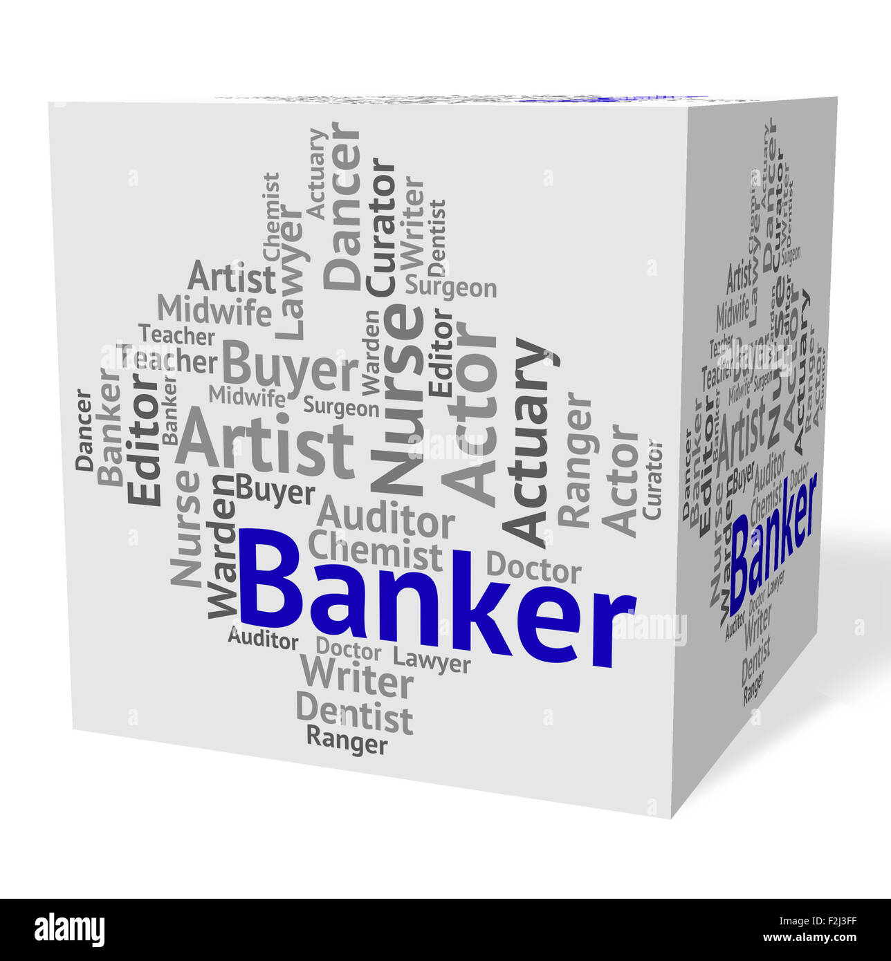 Bank Job zeigt Text Verleih und finanzielle Stockfoto