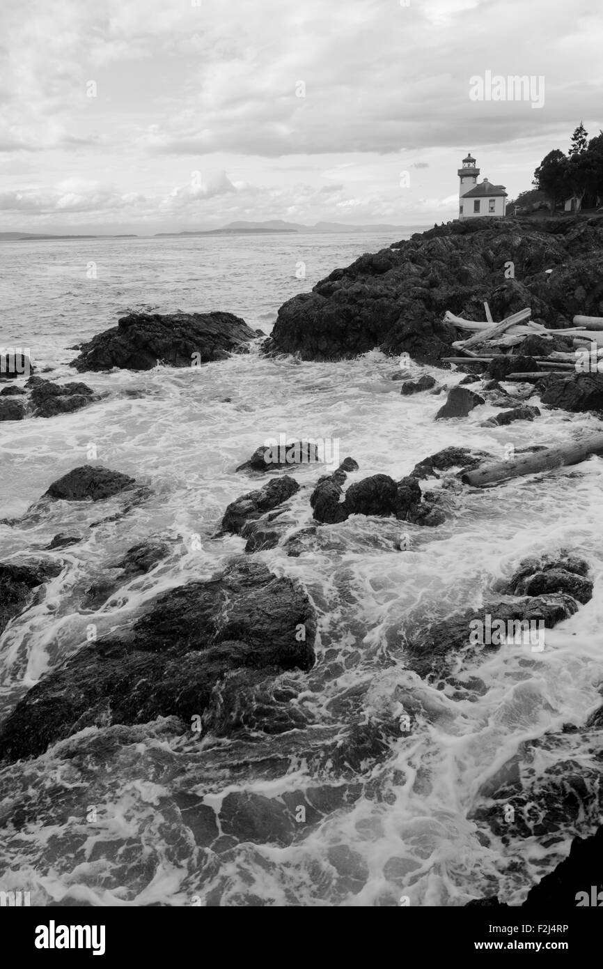 Kanada kann über die gerade von der San Juan Insel gesehen werden Stockfoto