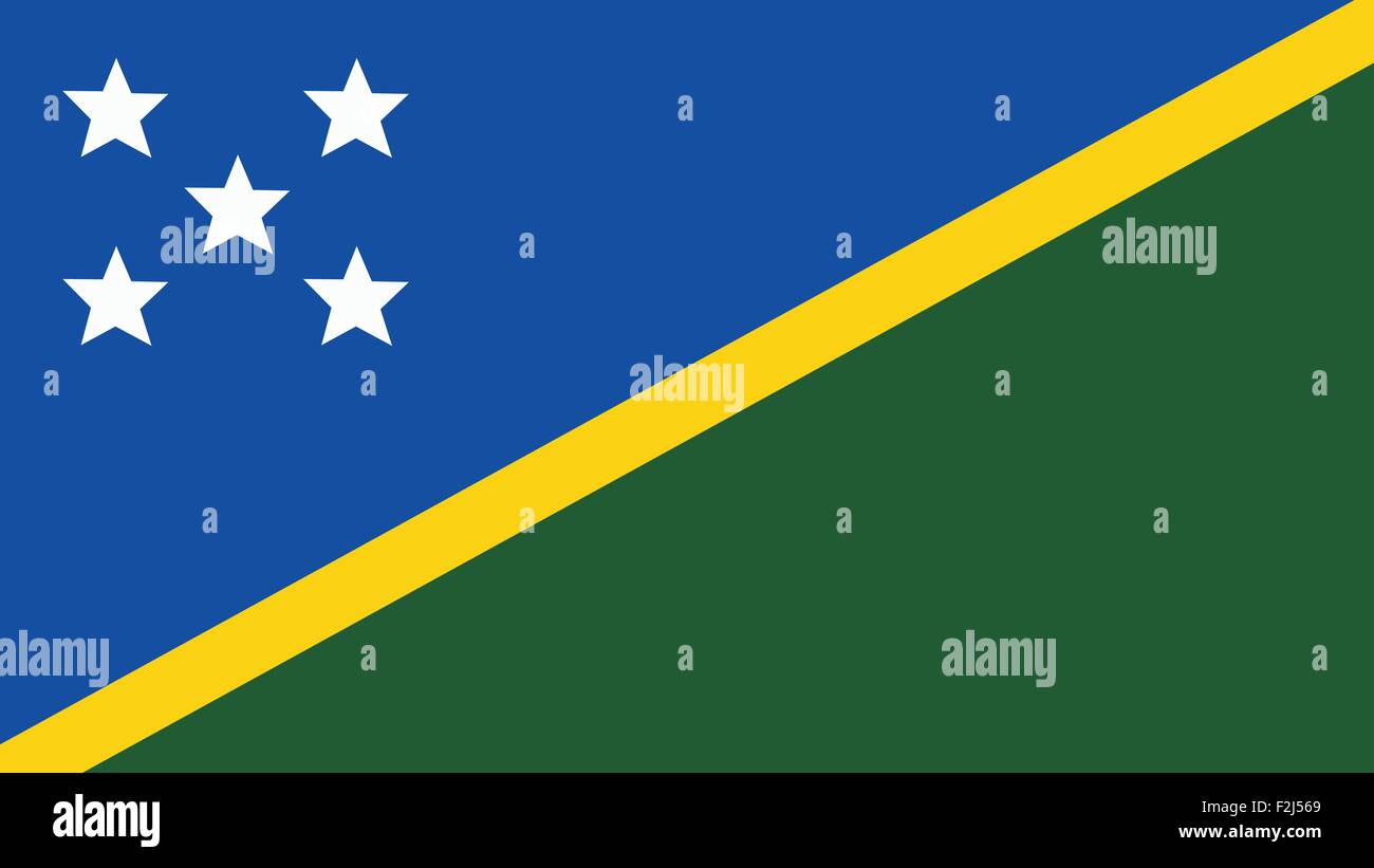 SalomonInseln kennzeichnen für Independence Day und Infografik Vektor