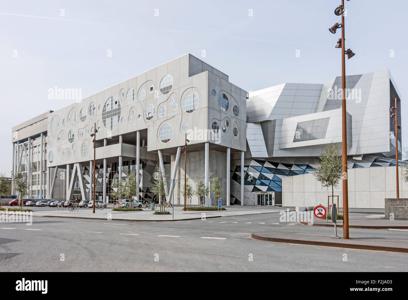 Musikkens Hus (Haus der Musik) in Aalborg Dänemark hier zeigt Seitenansicht Stockfoto