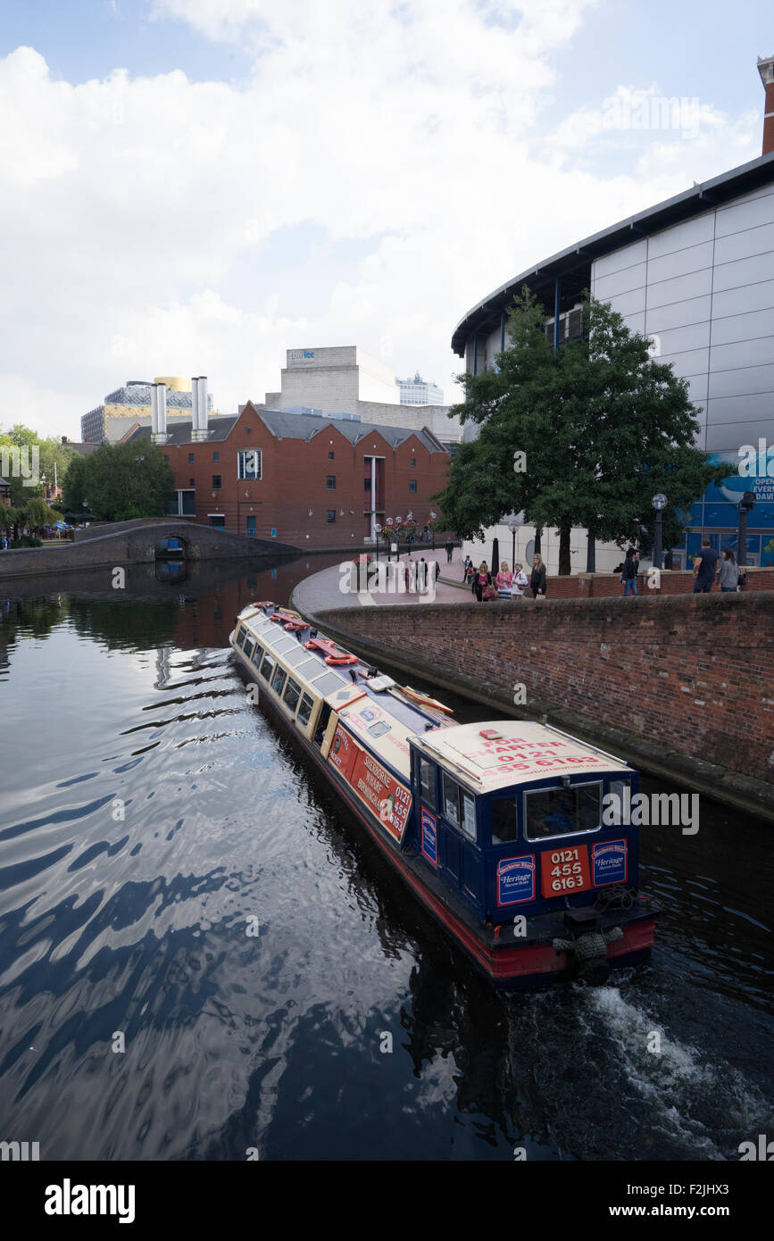 Birmingham Kanal-Hauptleitung in der Innenstadt von Birmingham UK Stockfoto