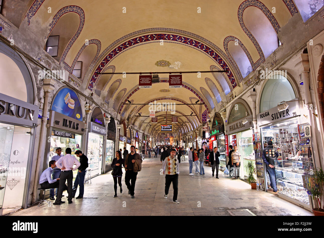Kapali Carsi (bedeutet "Markthalle"), der große Basar von Istanbul, eine der Hauptattraktionen dieser herrlichen Stadt. Turkei Stockfoto
