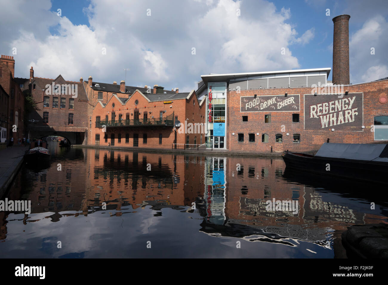 Birmingham Kanal-Hauptlinie Stadtzentrum von Birmingham UK Stockfoto