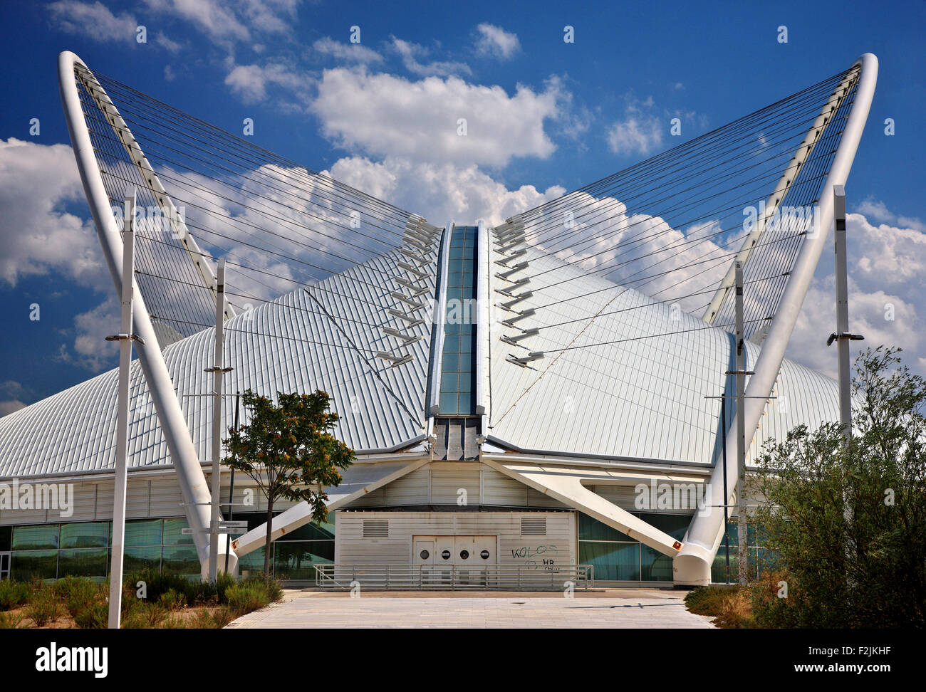 Das Velodrom auf das Olympiagelände von Athen, wo die Olympischen Spiele 2004 stattfand. Stockfoto