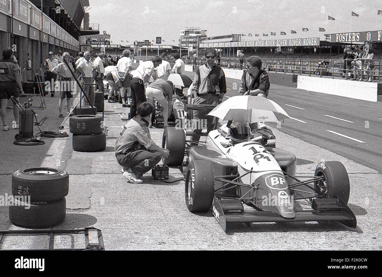 Motorsport im frühen 90s Stockfoto