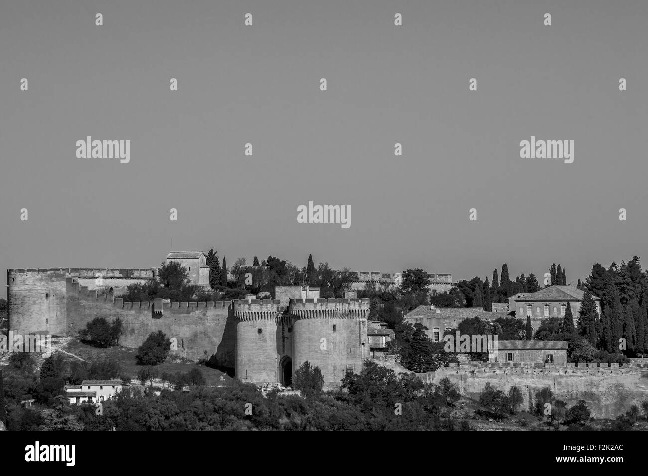 Palais des Papes - Palast der Päpste - in Avignon, Frankreich. Stockfoto