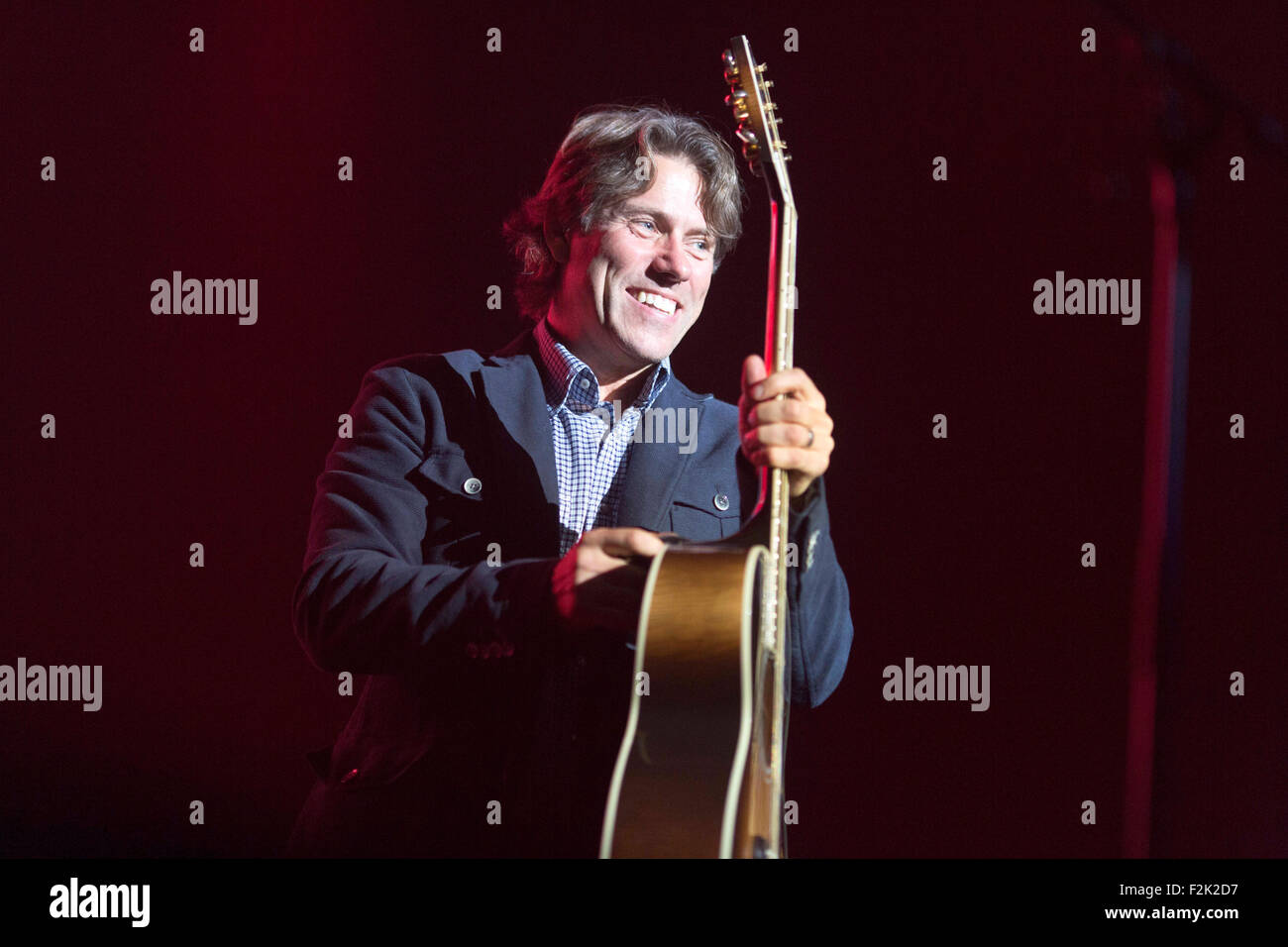 19.09.15 mit lieben Grüßen von Liverpool Konzert Comedian John Bishop Stockfoto