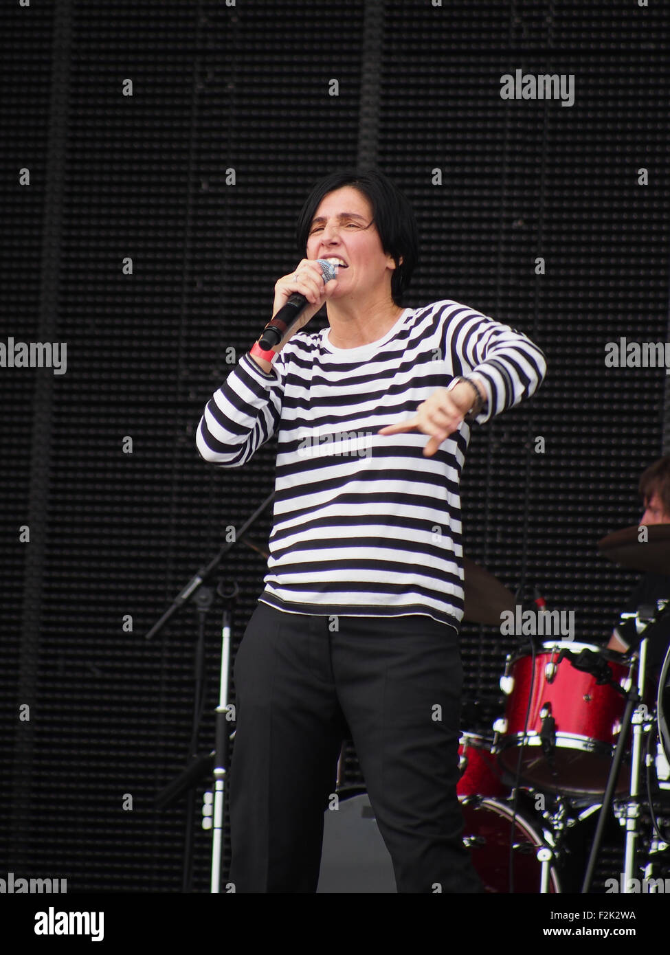 Sharleen Spiteri von Texas führt auf dem siegreichen Festival in Portsmouth Stockfoto