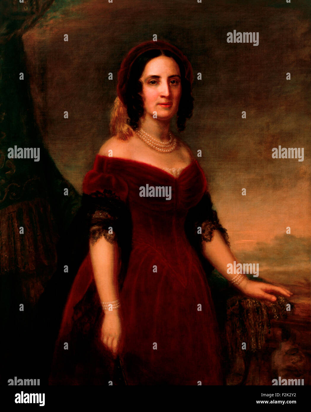 Sarah Childress Polk First Lady der Vereinigten Staaten In Büro, 4. März 1845 – 4. März 1849 Stockfoto