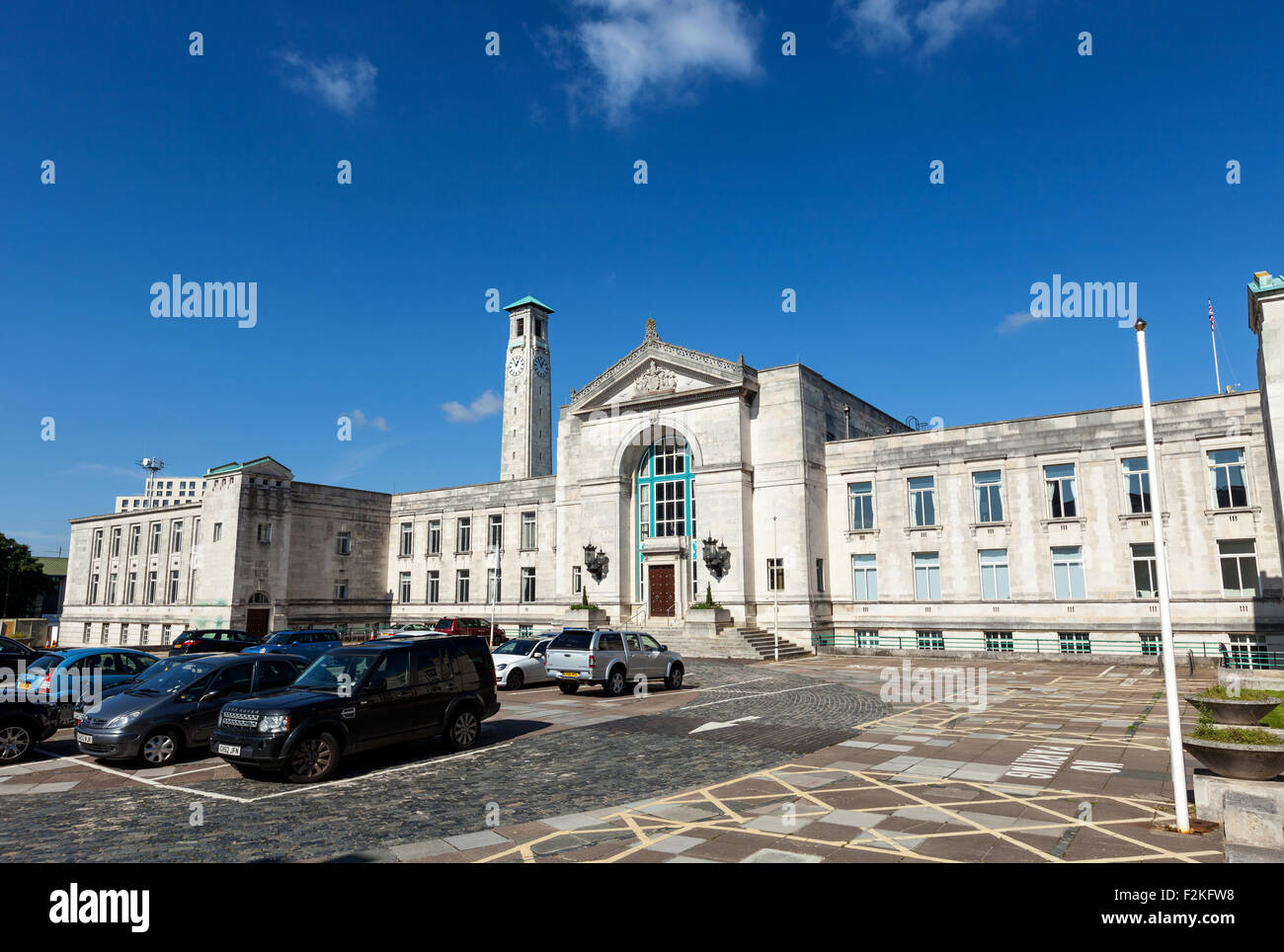 Southampton Civic Centre Offices für Stadtrat Southampton, Hampshire, UK Stockfoto