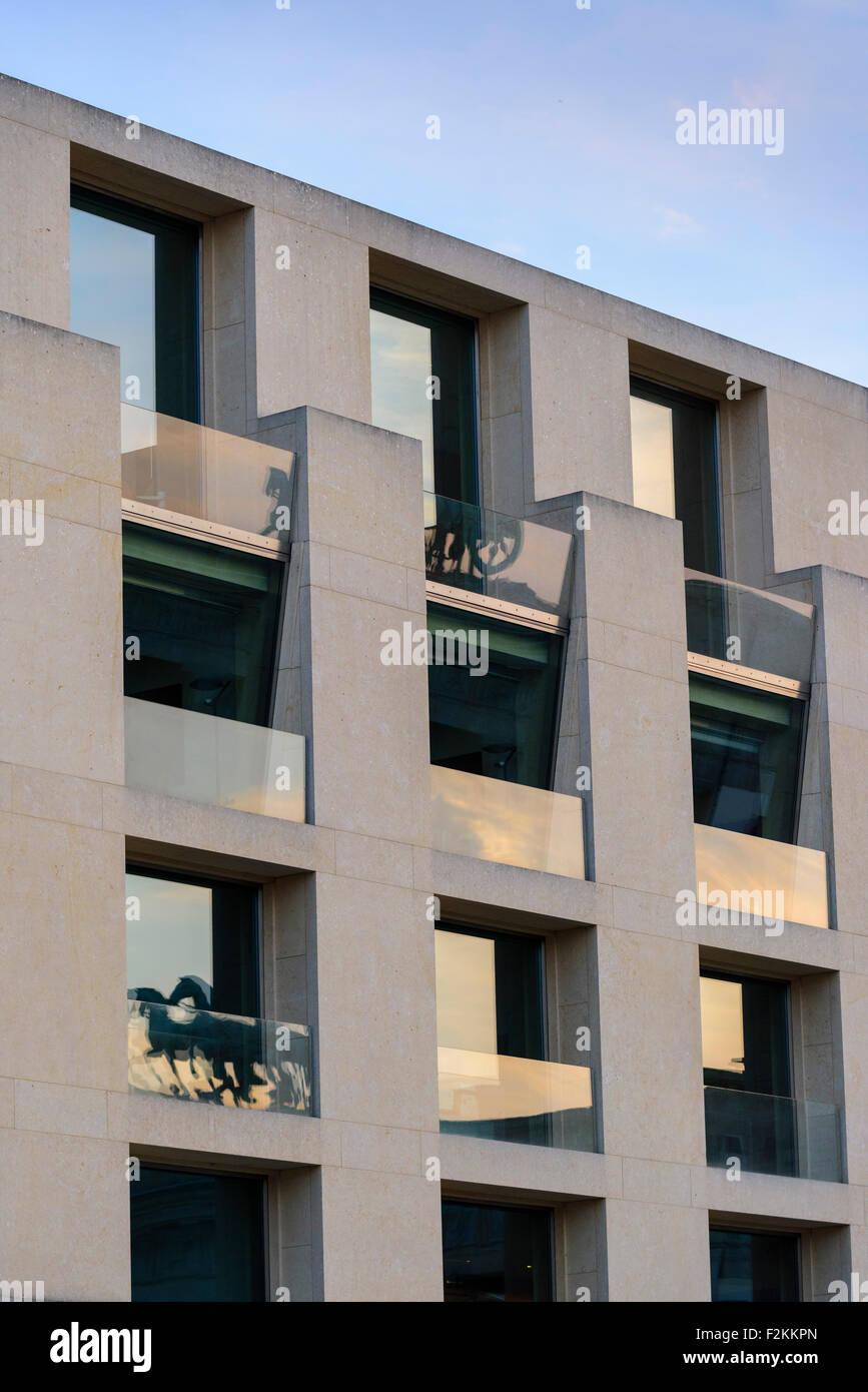 Berlin. Deutschland. Pariser Platz, DZ Bank Exterieur. (ehemals DG-Bank) Stockfoto