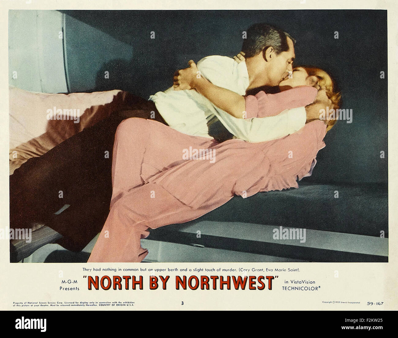 North by Northwest - Filmplakat Stockfoto